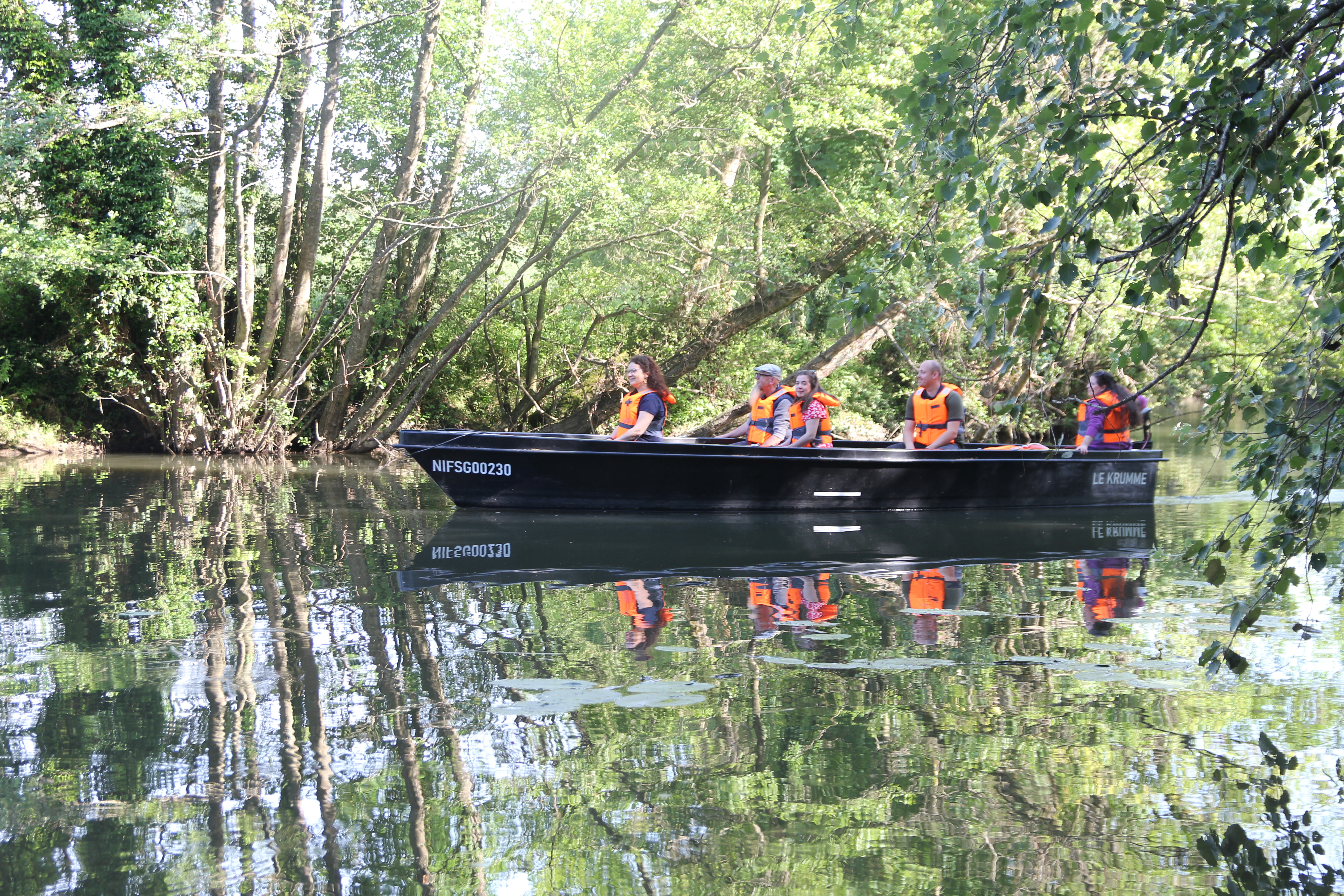 Balade en barque sur la Sarre